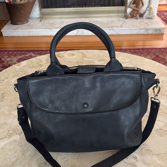 Roots Leather Large Satchel Convertible Crossbody Bag - Picture 4 of 16